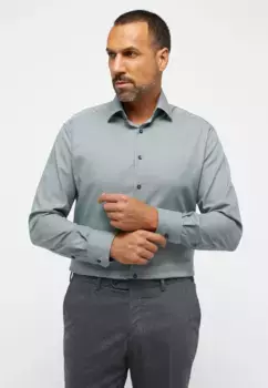 Рубашка Eterna с длинными рукавами "MODERN FIT", зеленый