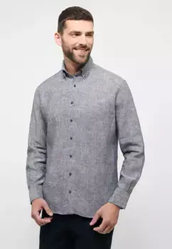 Рубашка Eterna с длинными рукавами "MODERN FIT", серый