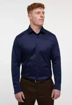 Рубашка Eterna с длинными рукавами "MODERN FIT", синий
