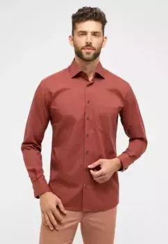 Рубашка Eterna с длинными рукавами "MODERN FIT", терракотовый