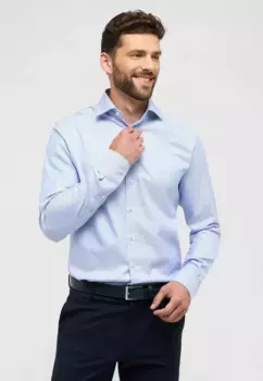 Рубашка Eterna с длинными рукавами "MODERN FIT", синий