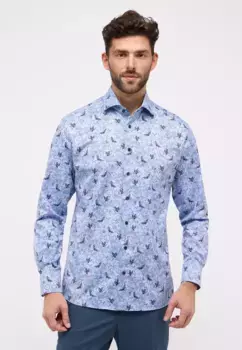 Рубашка Eterna с длинными рукавами "MODERN FIT", синий