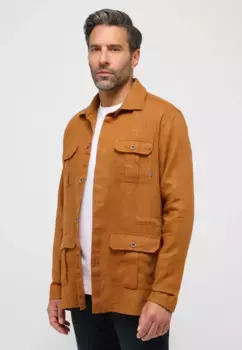 Рубашка Eterna с длинными рукавами "MODERN FIT", карамель