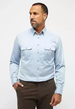 Рубашка Eterna с длинными рукавами "MODERN FIT", голубой