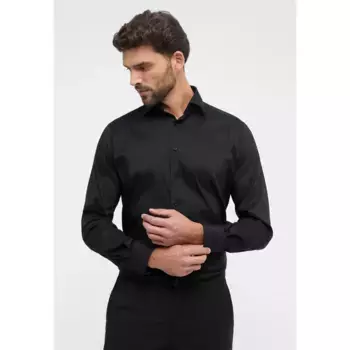 Рубашка Eterna с длинными рукавами "MODERN FIT", черный