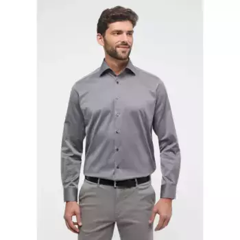 Рубашка Eterna с длинными рукавами "MODERN FIT", серый