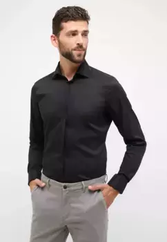 Рубашка Eterna с длинными рукавами "SLIM FIT", черный