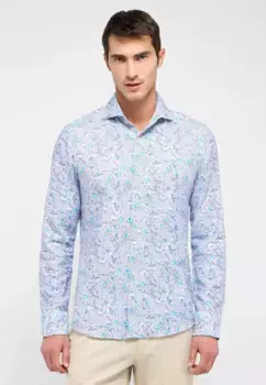 Рубашка Eterna с длинными рукавами "SLIM FIT", серый