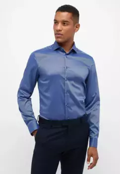 Рубашка Eterna с длинными рукавами "SLIM FIT", синий