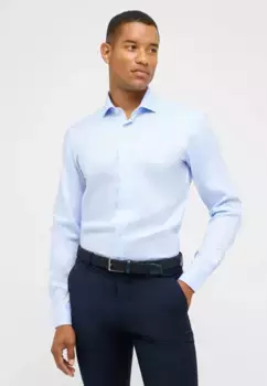 Рубашка Eterna с длинными рукавами "SLIM FIT", голубой