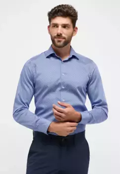 Рубашка Eterna с длинными рукавами "SLIM FIT", голубой