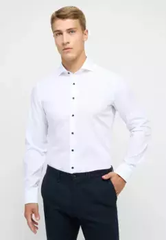 Рубашка Eterna с длинными рукавами "SLIM FIT", белый