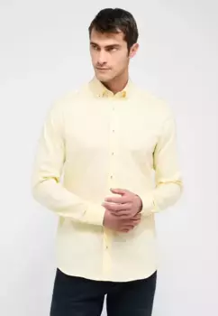 Рубашка Eterna с длинными рукавами "SLIM FIT", желтый