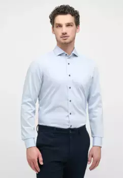 Рубашка Eterna с длинными рукавами "SLIM FIT", голубой