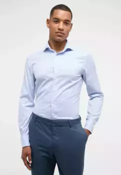 Рубашка Eterna с длинными рукавами "SLIM FIT", голубой