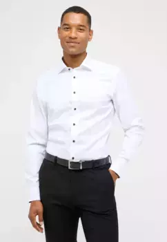 Рубашка Eterna с длинными рукавами "SLIM FIT", белый