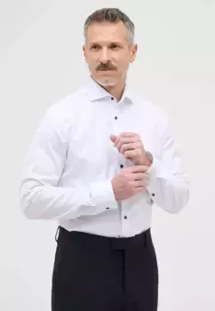 Рубашка Eterna с длинными рукавами "SLIM FIT", белый