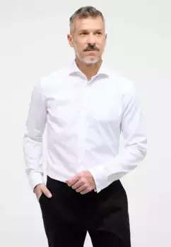 Рубашка Eterna с длинными рукавами "SLIM FIT", белый