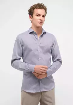 Рубашка Eterna с длинными рукавами "SLIM FIT", синий