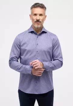 Рубашка Eterna с длинными рукавами "SLIM FIT", синий