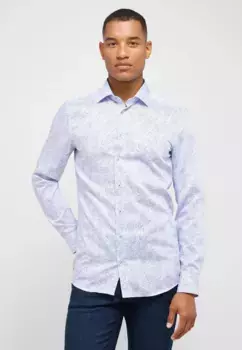 Рубашка Eterna с длинными рукавами "SLIM FIT", голубой
