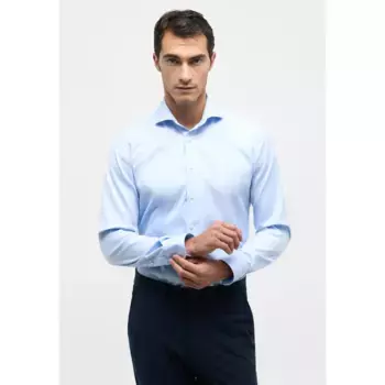 Рубашка Eterna с длинными рукавами "SLIM FIT", голубой