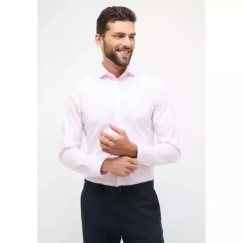 Рубашка Eterna с длинными рукавами "SLIM FIT", розовый