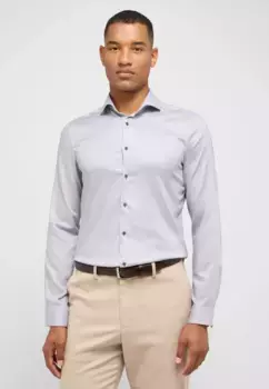 Рубашка Eterna с длинными рукавами "SUPER SLIM", серый
