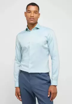 Рубашка Eterna с длинными рукавами "SUPER SLIM", зеленый