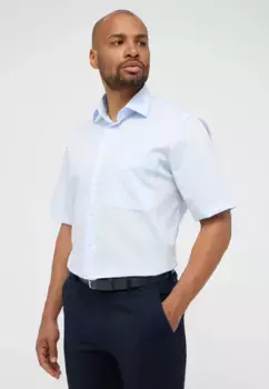 Рубашка Eterna с короткими рукавами "COMFORT FIT", голубой