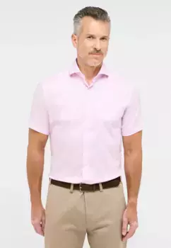Рубашка Eterna с короткими рукавами "SLIM FIT", розовый