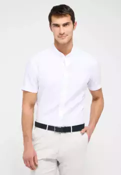 Рубашка Eterna с короткими рукавами "SLIM FIT", белый