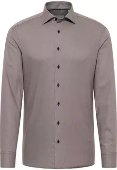 Рубашка Eterna SLIM FIT, коричневый