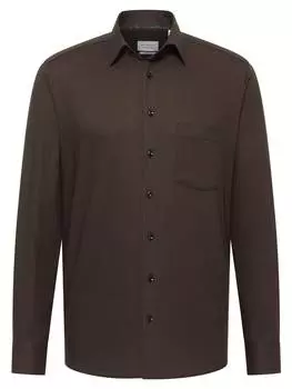 Рубашка Eterna, темно-коричневый