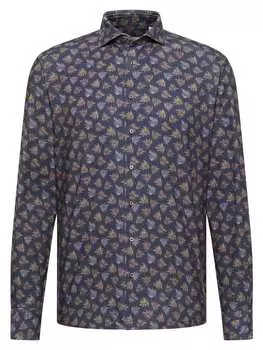 Рубашка Eterna, темно-синий