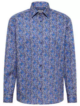 Рубашка Eterna, темно-синий