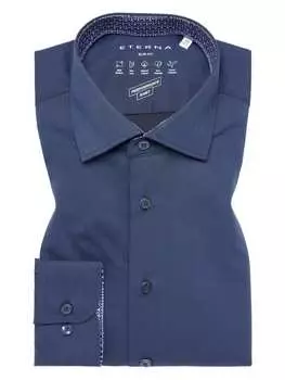 Рубашка Eterna, темно-синий