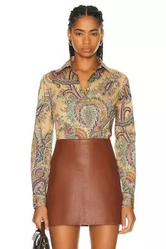 Рубашка Etro Button Up, бежевый