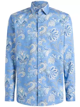 Рубашка ETRO Maxi Flower Paisley, синий