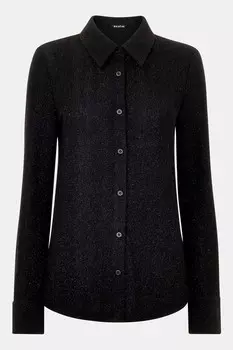 Рубашка Eva с блестками Whistles, черный