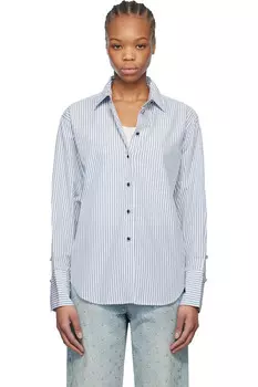 Рубашка Eve в полоску Rag & Bone, синий