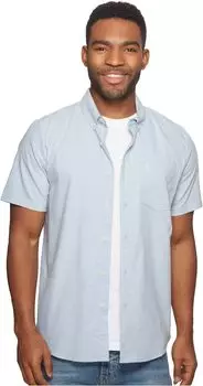Рубашка Everett Oxford Short Sleeve Volcom, цвет Wrecked Indigo