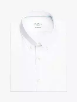 Рубашка Extra Slim Fit из органического оксфорда Alder & Green, яркий белый