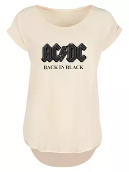 Рубашка F4NT4STIC ACDC Back In Black, песочный