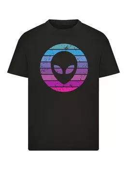 Рубашка F4NT4STIC Alien Kopf, черный