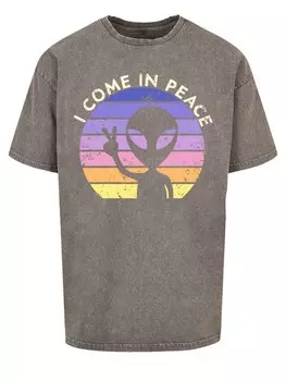 Рубашка F4NT4STIC Alien Peace Sunset, цвет Muddy colored