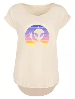 Рубашка F4NT4STIC Alien Peace Sunset, песочный