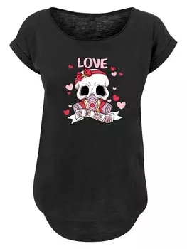 Рубашка F4NT4STIC Anti Valentinstag Love Is In The Air, черный