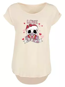 Рубашка F4NT4STIC Anti Valentinstag LOVE is in the air, песочный