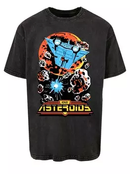 Рубашка F4NT4STIC Asteroids Vintage Atari Retro Gaming, черный